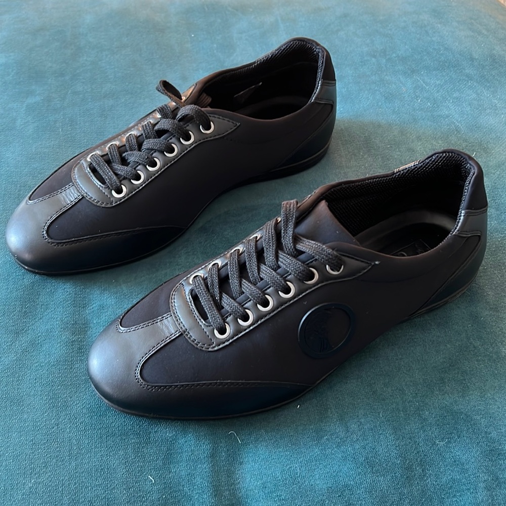 NEW Versace Collection Black Men’s Sneakers, EU 43, USA 10